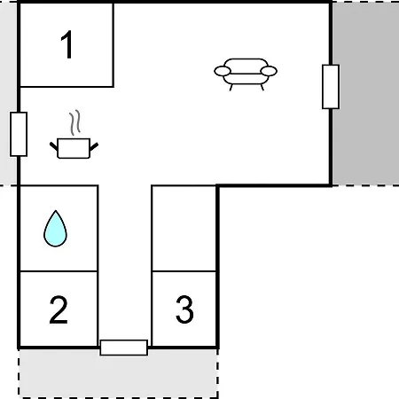 בית נופש Three-bedroom Holiday In Knebel